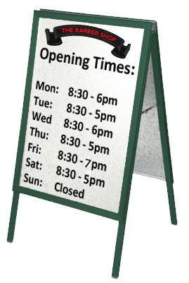 The Barber Shop Folkestone, Opening Times